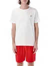 Polo Ralph Lauren T-shirt In Cotone Custom Slim-fit T-shirt In White