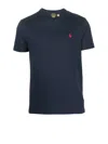 Polo Ralph Lauren Custom Slim Fit Jersey Crewneck T-shirt Clothing In Black