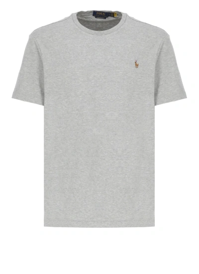 Polo Ralph Lauren Custom Slim Fit T-shirt In Andover Heather