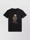 Polo Ralph Lauren Mens Fa25 Black Holiday Bear Bear-print Short-sleeve Cotton T-shirt In Black