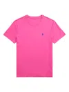 Polo Ralph Lauren Fitted Crew Neck Jersey T-shirt In Pink