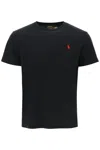 Polo Ralph Lauren Black Crewneck T-shirt With Pony Embroidery On The Front In Rl Black (black)