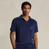 Polo Ralph Lauren Custom Slim Fit Terry Polo Shirt In Blue