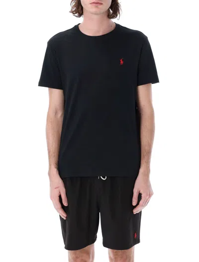 Polo Ralph Lauren Short-sleeved T-shirt With Logo In Black