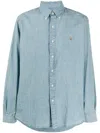 Polo Ralph Lauren Cotton Chambray Button-down Shirt In Blue