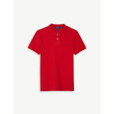 Polo Ralph Lauren Kids' Logo Cotton-jersey Polo Shirt 2-14 Years In Red