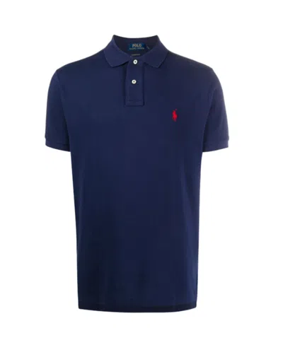 Polo Ralph Lauren Custom Slim Fit Polo Shirt In Blue