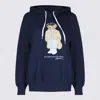 Polo Ralph Lauren Brushed Cotton Blend Sweatshirt With Iconic Polo Bear In Blue
