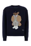 Polo Ralph Lauren Womens Polo Bear Embroidered Wool And Cashmere Jumper Hunter Navy In Blue