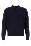 Polo Ralph Lauren Classic Polo Collar Long Sleeve Pullover In Hunternavy