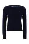 Polo Ralph Lauren Dark Blue Wool Sweater In Animal Print
