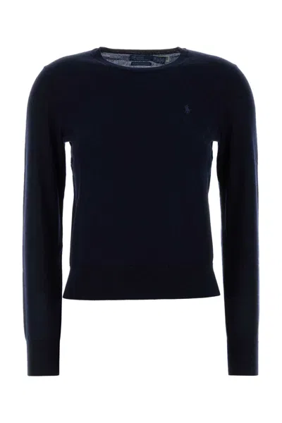 POLO RALPH LAUREN DARK BLUE WOOL SWEATER