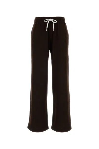 POLO RALPH LAUREN POLO RALPH LAUREN DARK BROWN COTTON BLEND JOGGERS