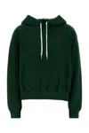 Polo Ralph Lauren Cozy Fleece Hoodie Drawstring Style In Green