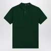 Polo Ralph Lauren Dark Green Cotton Custom Slim-fit Polo Shirt In College Green