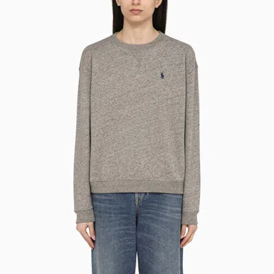 Polo Ralph Lauren Dark Grey Cotton Crew-neck Sweatshirt