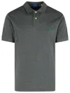 Polo Ralph Lauren Cotton Polo Shirt With Short Sleeves And Collar In Gray