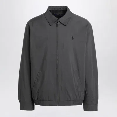 Polo Ralph Lauren Dark Zip-up Shirt Jacket In Gray