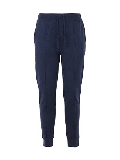 Polo Ralph Lauren Dbl Knit Jersey Athletic Jogger Pants In Blue