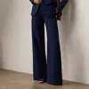 Polo Ralph Lauren Wide-leg Tailored Trousers In Lux Navy