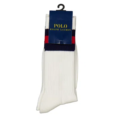 Polo Ralph Lauren Deckwash White Vintage Stripe Socks In Gray