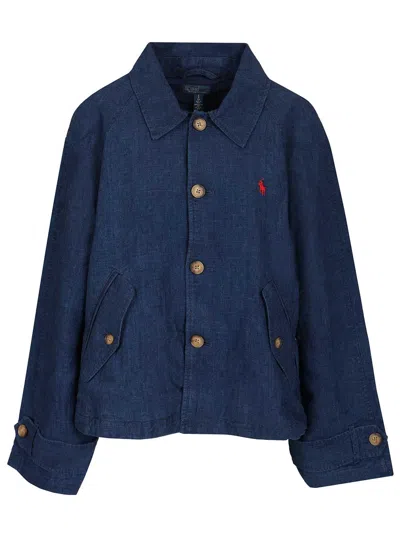 Polo Ralph Lauren Woven Windbreaker Jacket In Blue
