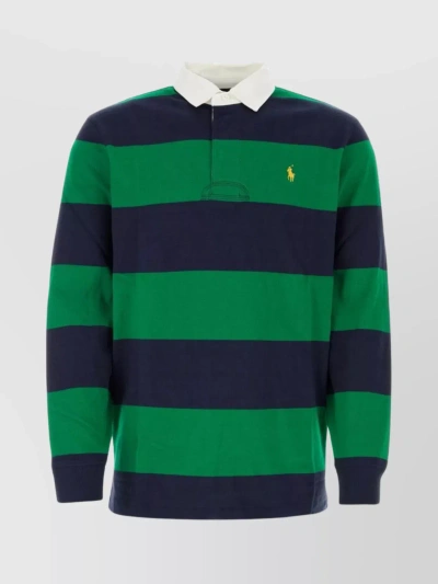 Polo Ralph Lauren Delicate Embroidery On Cotton Polo Shirt In Green