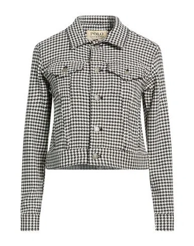 Polo Ralph Lauren Denim & Supply Ralph Lauren Woman Jacket Black Size 0 Cotton, Elastane In Gray