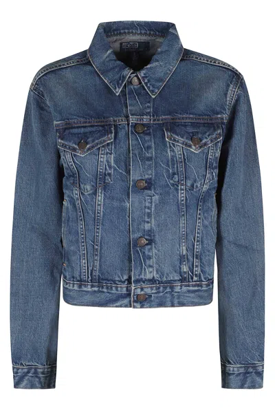 Polo Ralph Lauren Denim Blue Classic Trucker Cotton-blend Denim Jacket