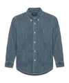 Polo Ralph Lauren Denim Button Shirt In Blue