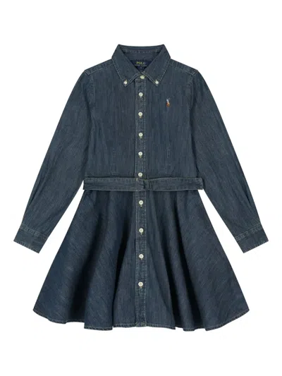 Polo Ralph Lauren Kids' Denim Button-up Shirt Dress