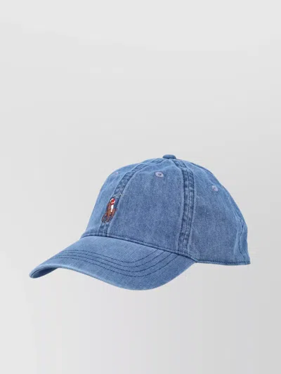 Polo Ralph Lauren Denim Ball Cap In Medium Wash