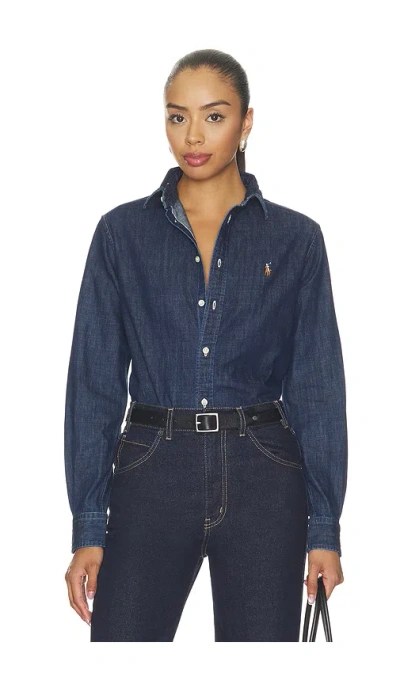 Polo Ralph Lauren Denim Collared 셔츠 In Tofty Wash