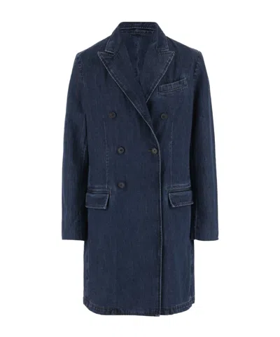 POLO RALPH LAUREN DENIM DOUBLE-BREASTED COAT
