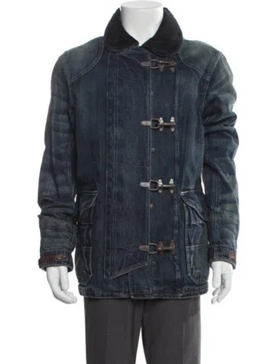 Pre-owned Polo Ralph Lauren Denim Jacket In Blue