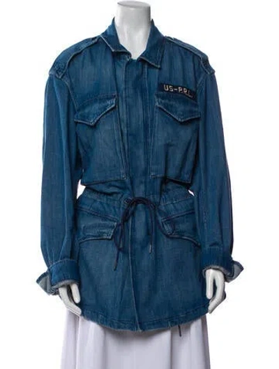 Pre-owned Polo Ralph Lauren Denim Jacket In Blue