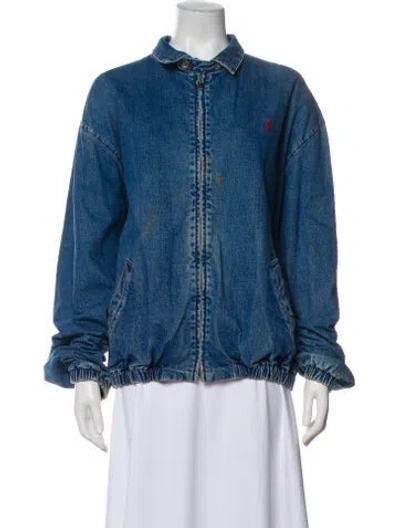 Pre-owned Polo Ralph Lauren Denim Jacket In Blue