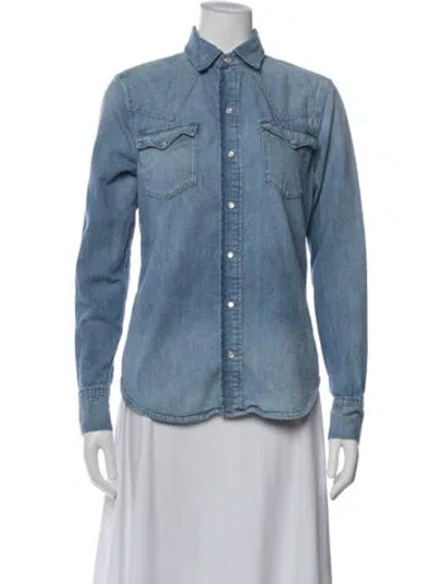 Pre-owned Polo Ralph Lauren Denim Jacket In Blue