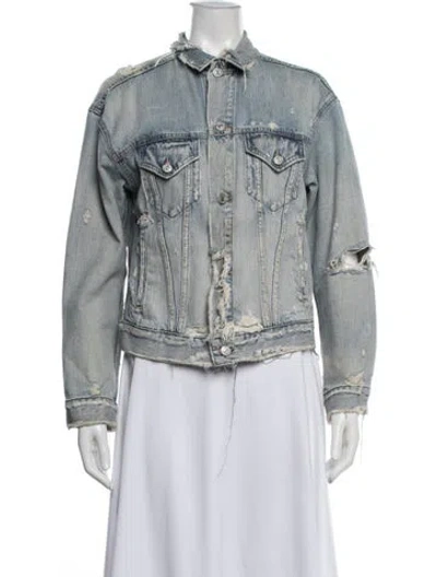 Pre-owned Polo Ralph Lauren Denim Jacket In Blue
