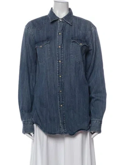Pre-owned Polo Ralph Lauren Denim Jacket In Blue
