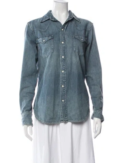 Pre-owned Polo Ralph Lauren Denim Jacket In Blue