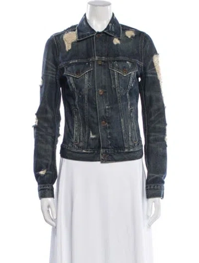 Pre-owned Polo Ralph Lauren Denim Jacket In Blue