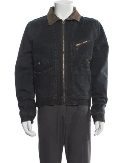 Pre-owned Polo Ralph Lauren Denim Jacket In Gray