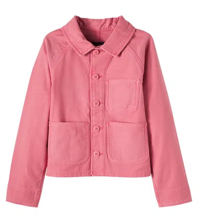 Polo Ralph Lauren Kids' Denim Jacket In Pink