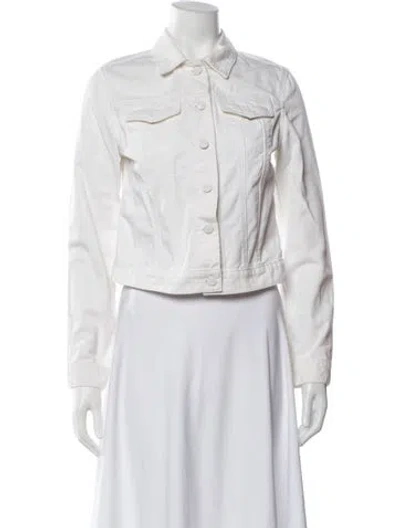 Pre-owned Polo Ralph Lauren Denim Jacket In White