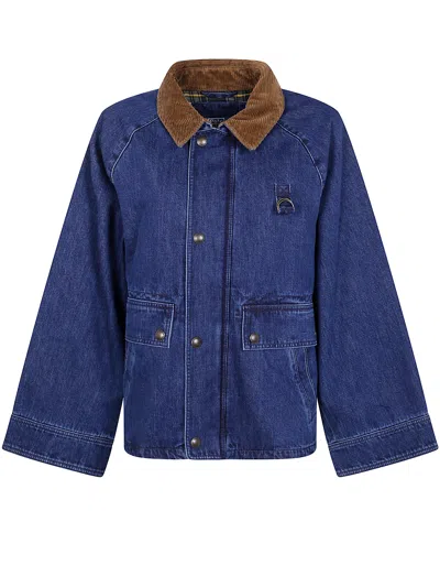 Polo Ralph Lauren Denim Jacket With Corduroy Collar In Blue