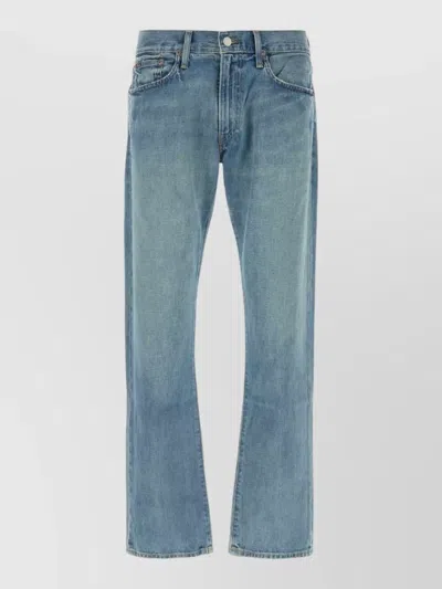 Polo Ralph Lauren Denim Jeans Straight Leg Five Pocket Design In Blue