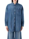 Polo Ralph Lauren Overshirt Denim Chest Pocket In Golfito Wash