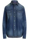 Polo Ralph Lauren Denim Shirt Shirt And Blouse Blue In Blue