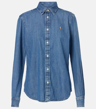 Polo Ralph Lauren Denim Shirt In Blue